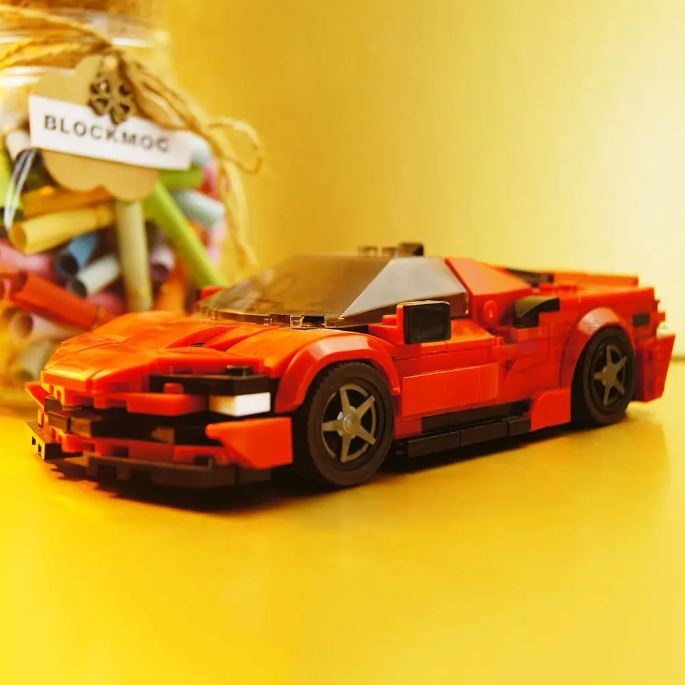 AE86 M4 Brick MOC Speed City Car Racer Classic Supercar Building