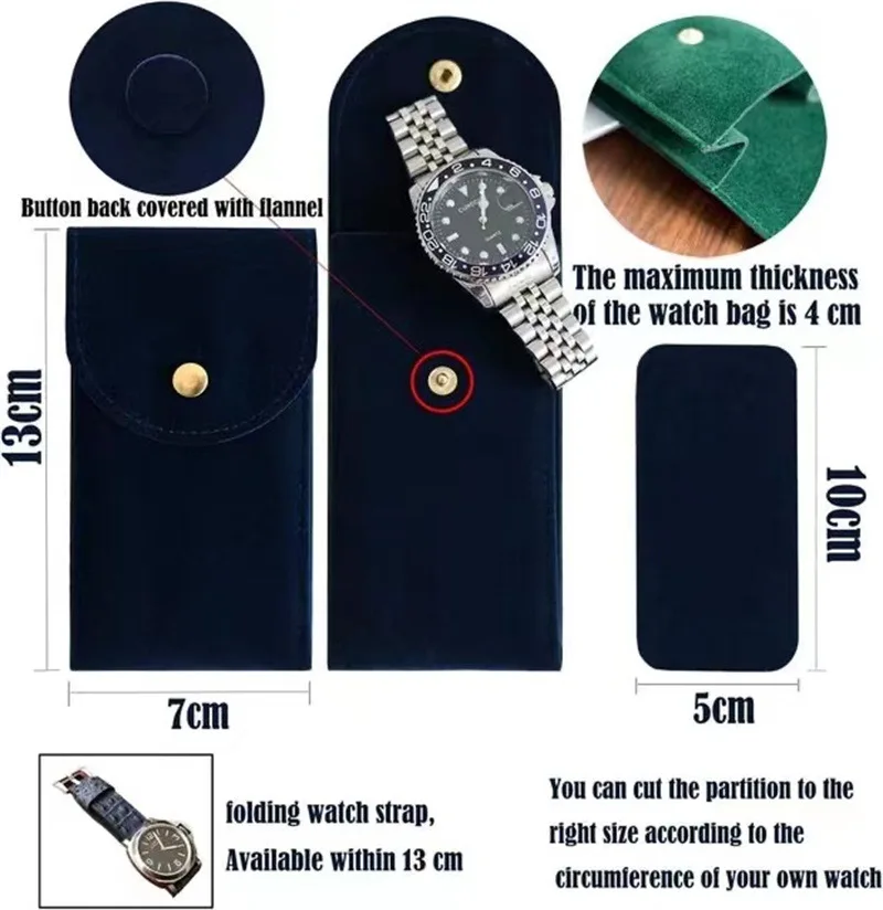 Watch Storage Bag Watch Storage Pouch Embers Watch Bag Flannelette Gift Bag Travel