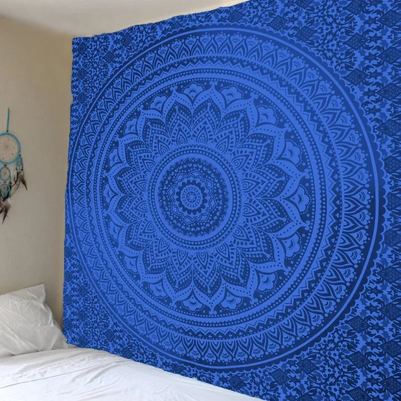 Indian Mandala Tapestry Wall Hanging Sandy Beach Throw Rug Blanket Camping Tent Travel Mattress Bohemian Sleeping Pad Tapestries