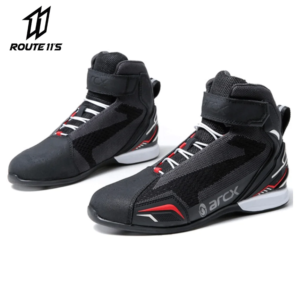 Motorcycle Boots Riding Racing Man Sneakers Casual Hiking Safety Shoes Non-Slip Ankle Boots Wearable Motorcycle Equipment