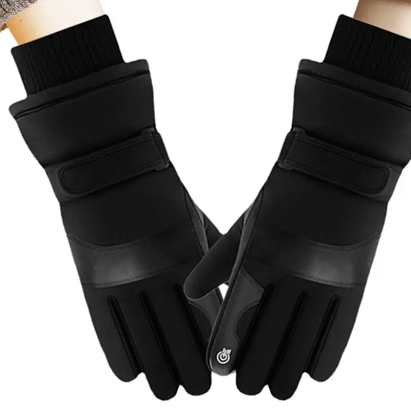 

Водонепроницаемые зимние перчатки, мужские варежки, грелки для рук, Зимние перчатки для сенсорного экрана, дышащие ветрозащитные, для холодной погоды, грелка для рук