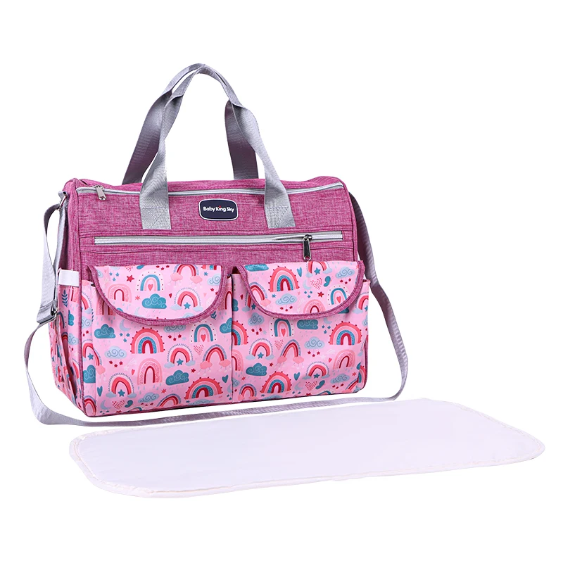 New Fashionable Cloud Printed Shoulder Mommy Bag; Multi-Functional Large-Capacity Cross-Body Mother and Baby Bag; Satchel Diaper Bag for Pregnant Women When Going Out