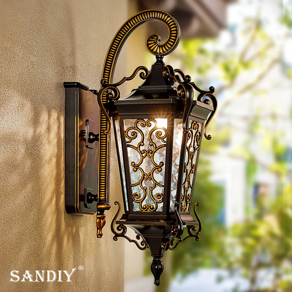 European Outdoor Wall Lights Waterproof Garden Lights Super Bright Outdoor Villa Front Door Entrance Both Side Balcony