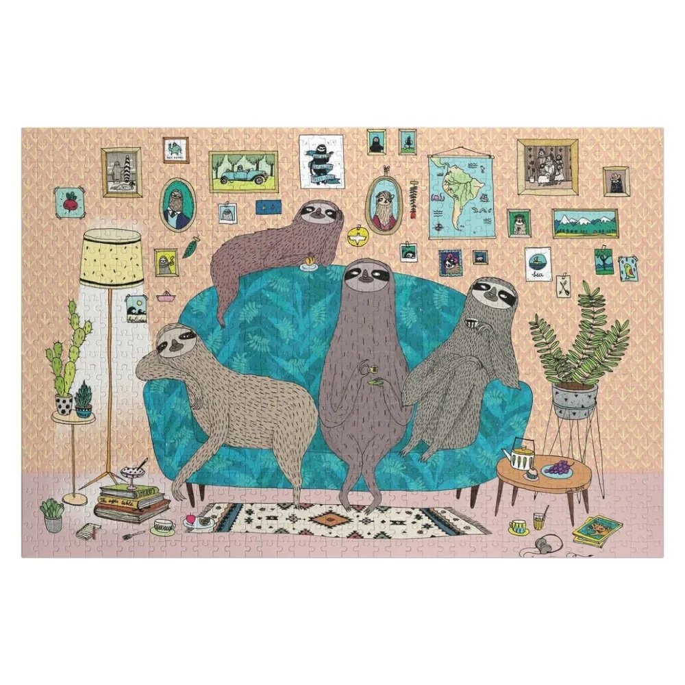 

Lazy Sloths Jigsaw Puzzle Personalized Kids Gifts Toys For Children Puzzle