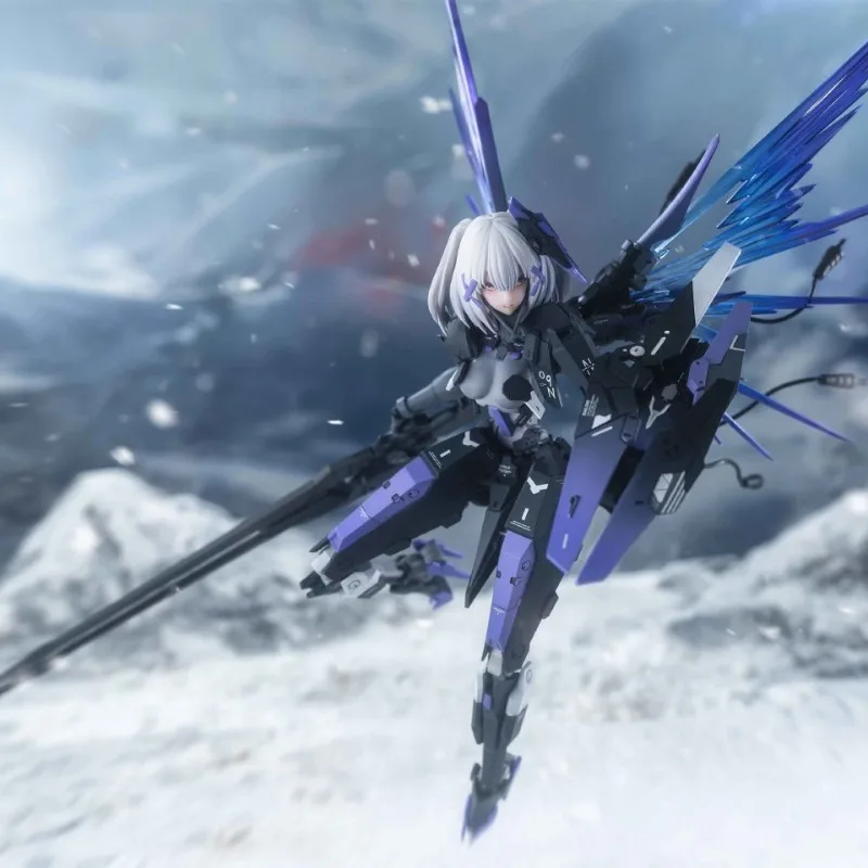 Original Snail-Shell Grey Raven: Punching Rosetta Centaur Mobile Suit Girl Garage Kit Assembly Boxed Model Doll Collection Toys