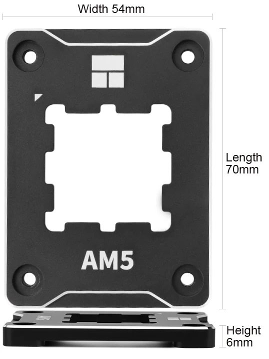 Thermalright AMD-ASF NOIR ROUGE AM5 Cadre sécurisé Coussin isolant en aluminium Sécurité Fiosphprompt ket