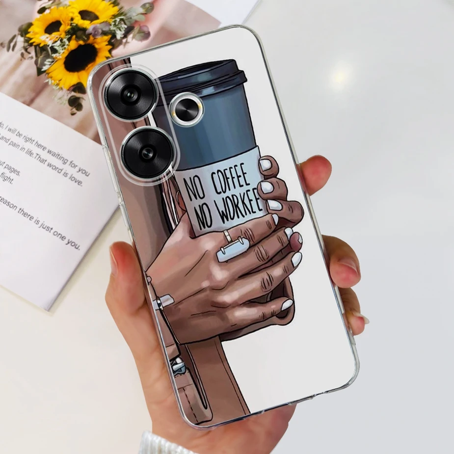 Cute Painted Soft Silicone Phone Case Cover