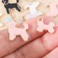10 Breloques Émail Mignonnes en Forme d'Os de Chien, Nouveaux Charmes Animaux Adorables pour Boucles d'Oreilles, Bracelets, Colliers, Pendentifs, Fabrication de Bijoux Faits Main DIY 2
