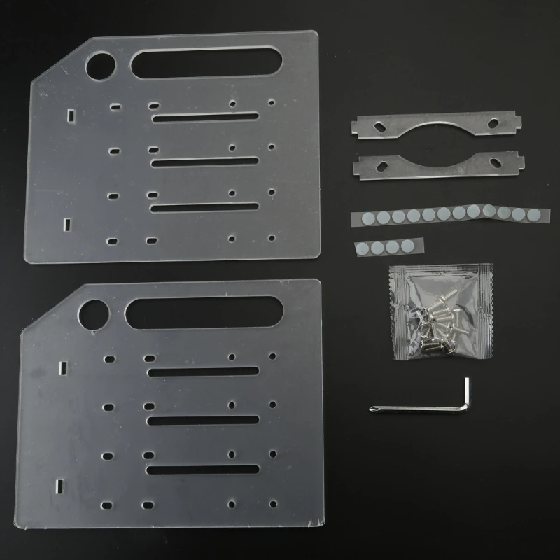 Multi-Layer SSD Rack for 3.5" Hard External Deskeop Bracket Hard Disk Box Transparent with Fans Space