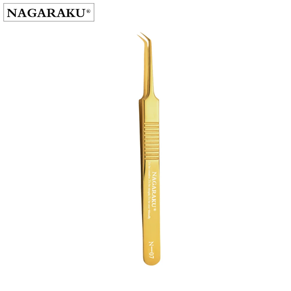 NAGARAKU 20 PCs N-series Tweezers For Eyelash Extension Fans-making Tweezers Volume Fans Eyelash Tweezers 3D Accurate Tweezers 6