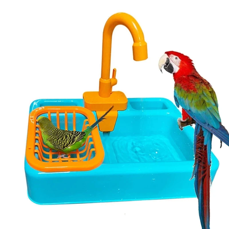 ParrotShowerBirdBathtubSwimmingPoolParrotBathCageforParakeet