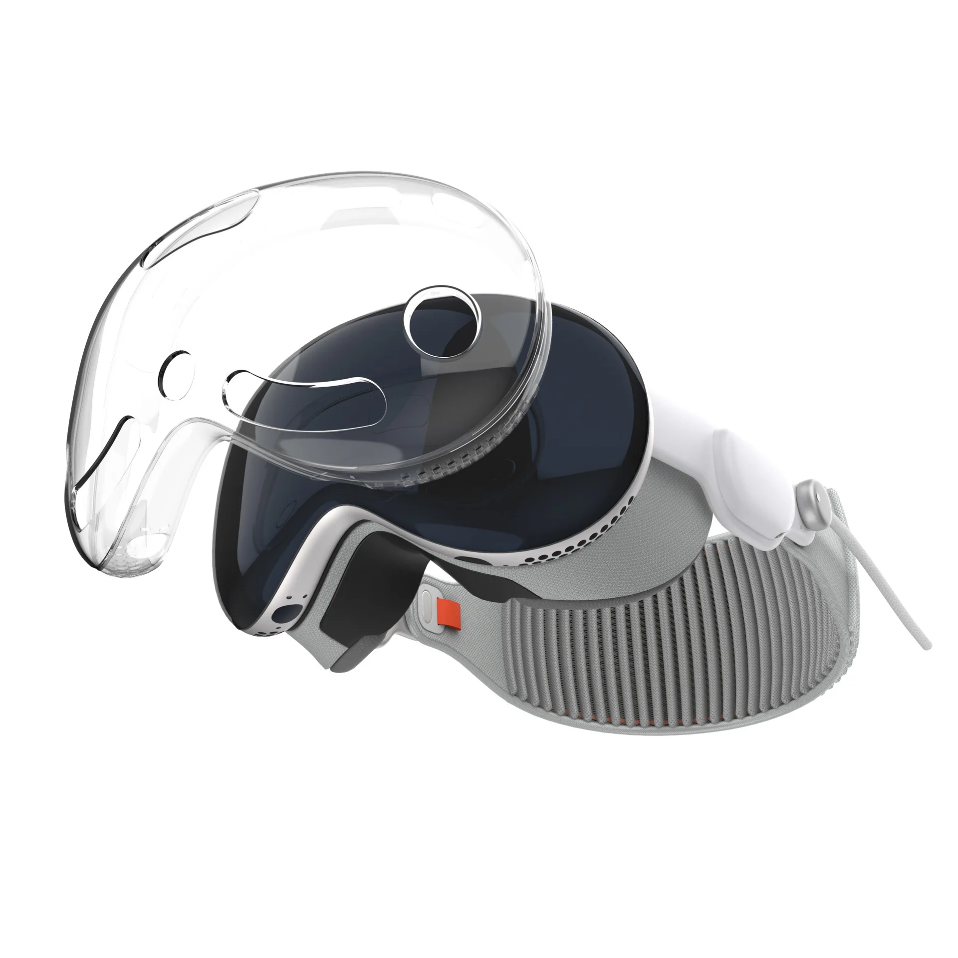 Vision Pro용 투명 TPU 스크린 쉘 케이스, 스크래치 방지, 견고한 VR 헤드셋 렌즈, 보호대 커버 스킨, 신제품