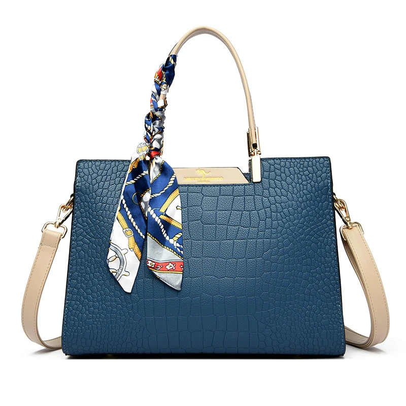 thumbnail image 1 of Bolso de mano de lujo con estampado de cocodrilo, bolso de mano de marca genuina, bolso de hombro de gran capacidad para mujer, bolso de diseño de alta calidad para mujer, 1 of 5