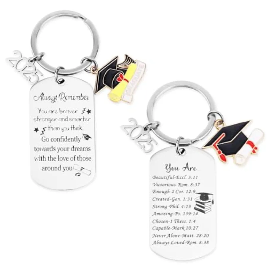 Inspirational 2025 Graduation Keychain Gift Set
