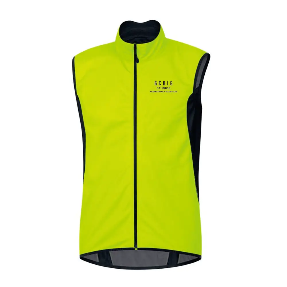 GCBIG Windproof And Waterproof Long Sleeve Cycle Windbreaker Jacket Man Road Bike Apparel MTB Bike Jersey Frivolous Vest Coat