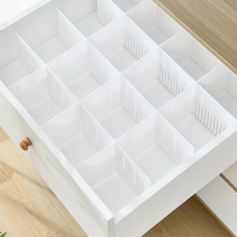 DIY 조정 가능한 서랍 분배기 조합 파티션 보드, 공간 절약형 옷장 옷장 분리기, 속옷 양말, 1PC