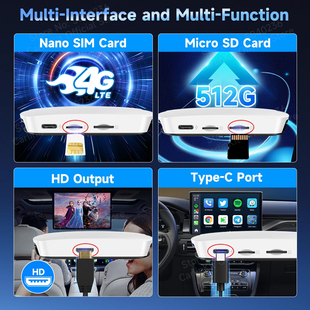 カーオーディオ CarlinKit Tbox UHD Android13 8+128GB Carlinkit Tbox UHD Android 13 CarPlay AI Box with HDMI