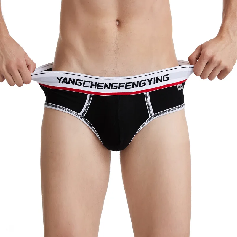5PCS/LOT Men's Three-Dimensional Pouch Cup Underpants, AC Design Coolflex Briefs Male Underwear Black/Blue/Gray/White M L XL XXL 3