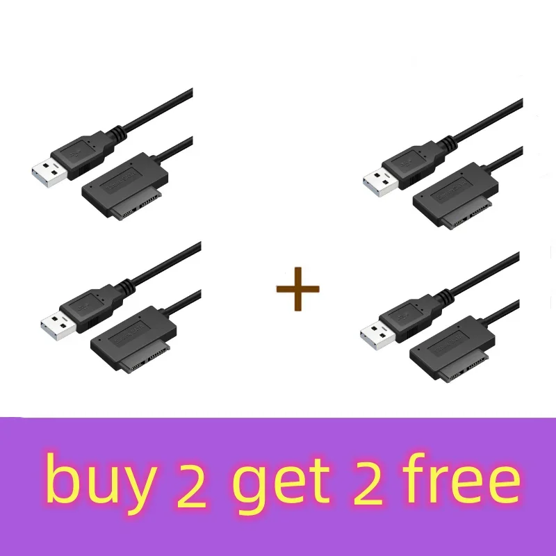 

USB адаптер 35 см для ПК 6P + 7P CD DVD Rom SATA к USB 2,0 конвертер slim Sata 13 Pin кабель привода для ПК ноутбука