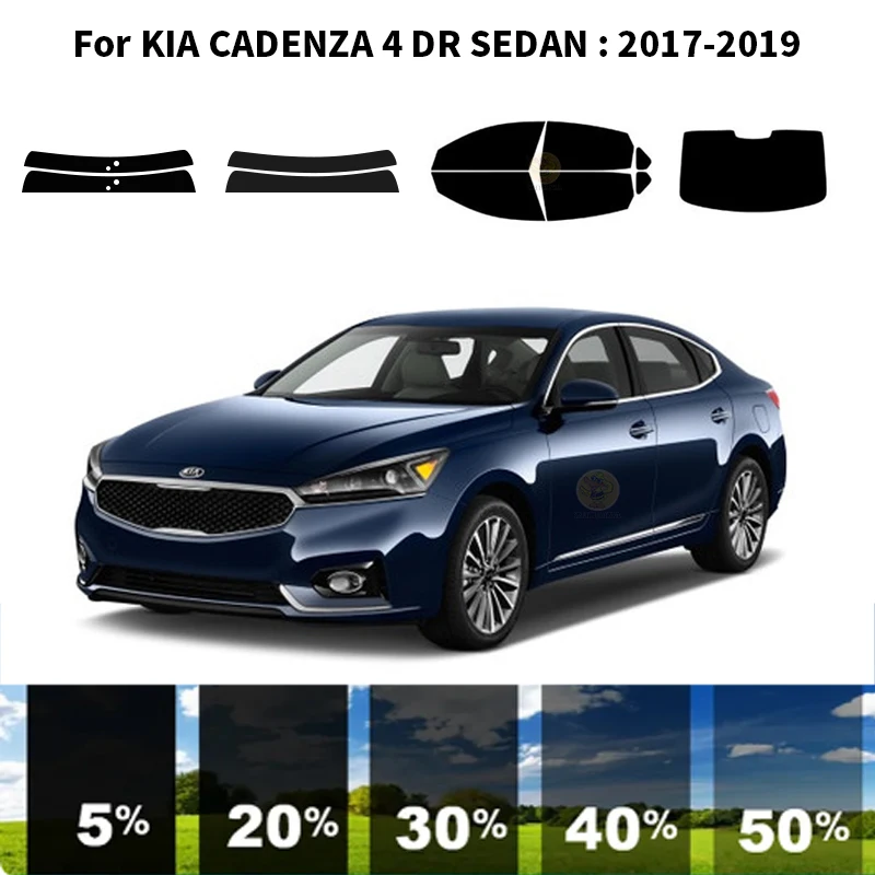 

Precut nanoceramics car UV Window Tint Kit Automotive Window Film For KIA CADENZA 4 DR SEDAN 2017-2019