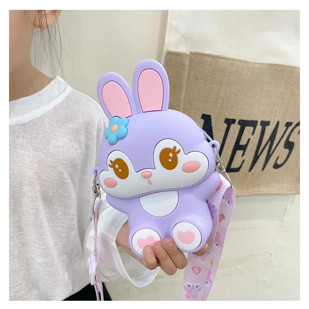 Cartoon Animal Diagonal Cross Bag for Kids and Adults Coin Storage Bag Children Pretend Play Games Girls Backpack Toys Xmas Gift