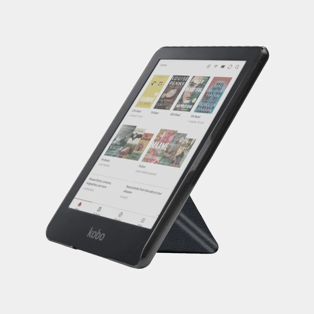 Elegant PU Leather Sleepcover for Kobo Clara Colour - Lightweight Auto Sleep/Wake Case