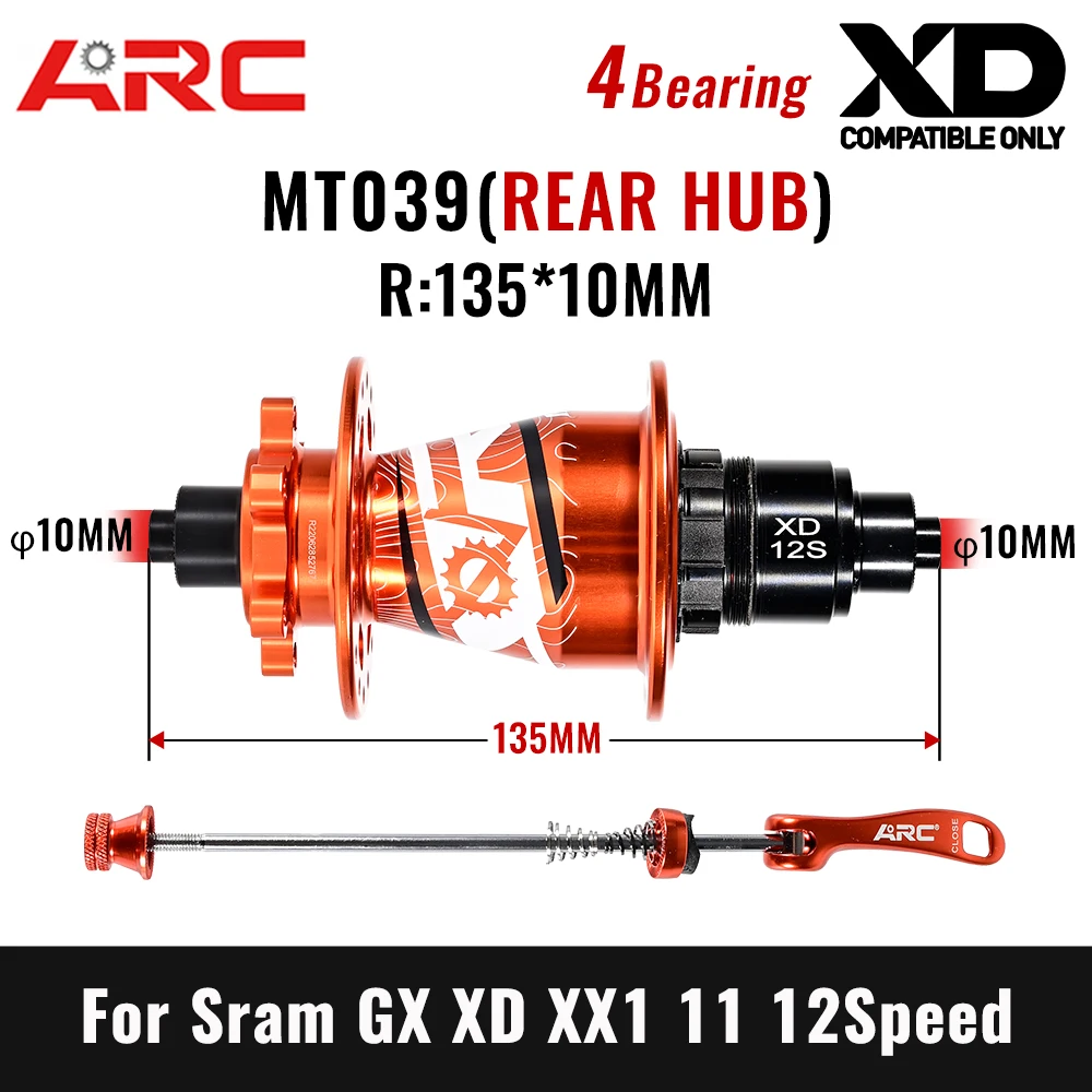 ARC MT039F/R 32 Holes MTB Hub 6 Pawls SX NX MS K7 12 Speed 6 Disc