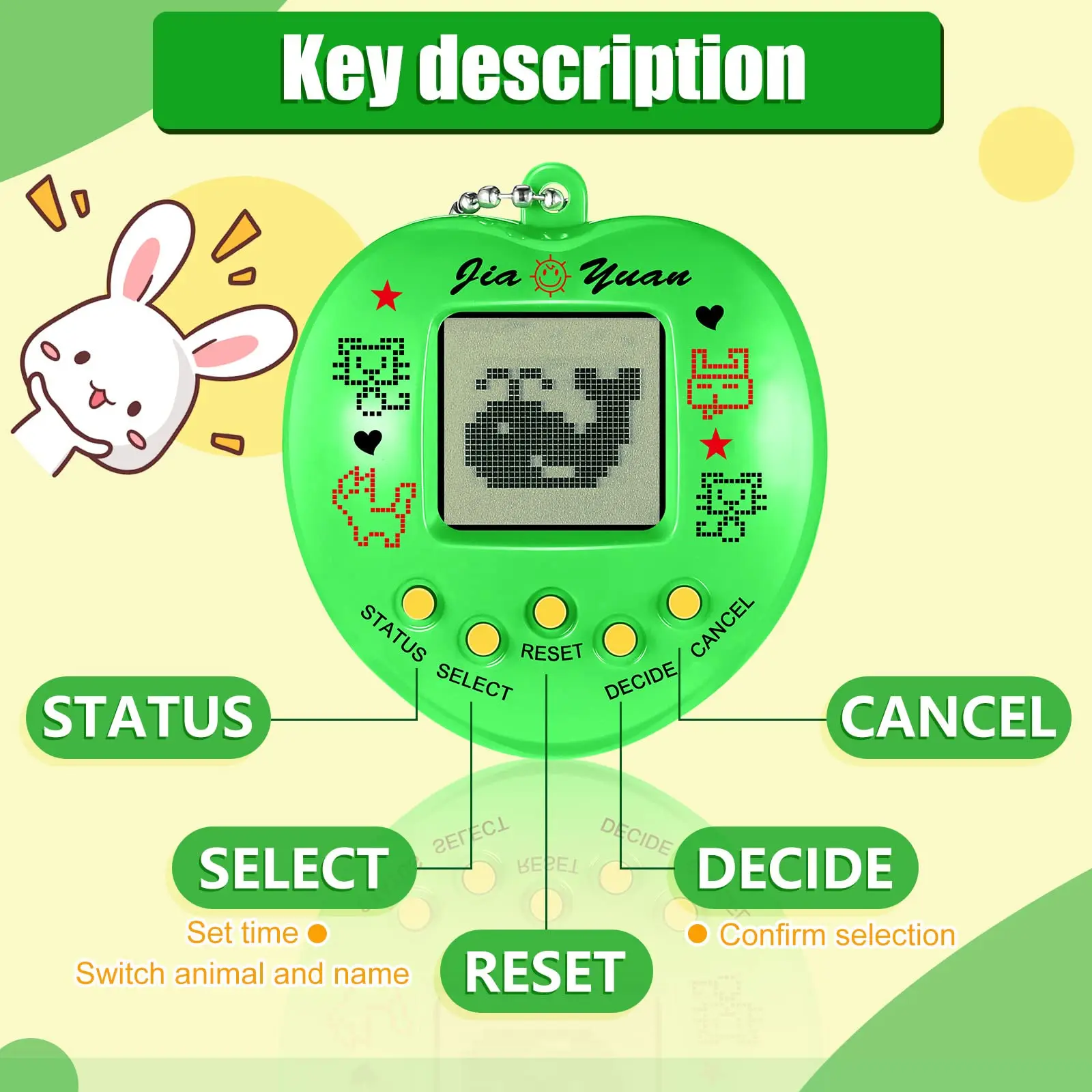 Electronic Pets Game Tamagotchi Nostalgic Toy in Russian Original German Spanish Polish Virtual Digital Pet Toys For Kids Pixel 4