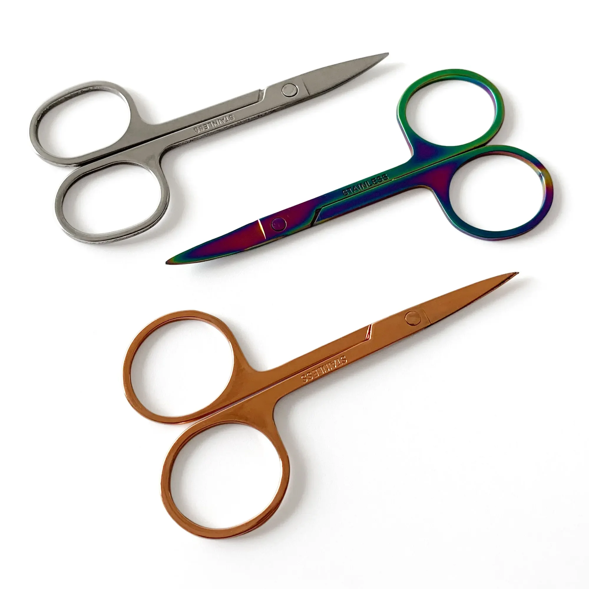 1Piece Eyebrow Scissor Makeup Eyelash Trimmer Facial Hair Remover Manicure Nail Cuticle Scissors Beauty Tools 4