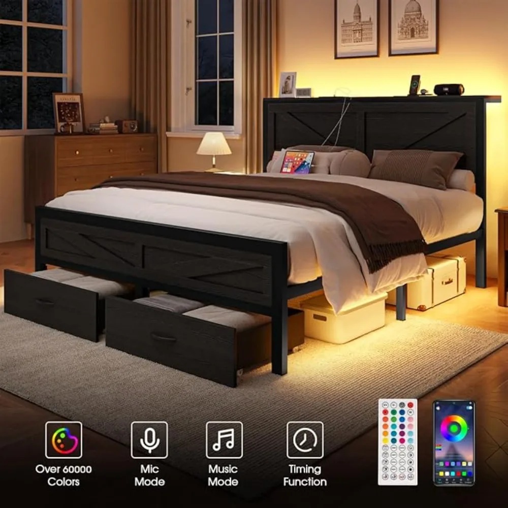 Farmhouse LED Bed 4
