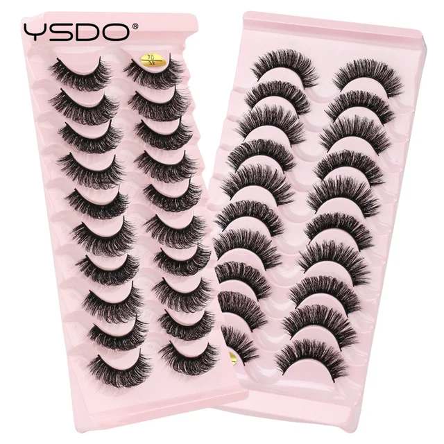 YSDO 5/10 Pairs Mink False Eyelashes Makeup Beauty Eyelash Extension Natural Fluffy 3d Mink Lashes Maquiagem Thick Volume Cilios 4