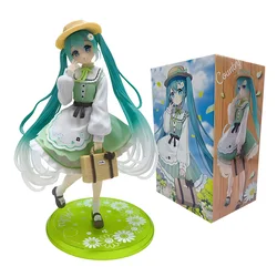 Hatsune Miku Cute Action Figure - Fashion Country Version - Anime Kawaii Girl Figurine - Adorable Desktop Decor Toy (With box)