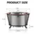 29 Large Capacity Smokeless Fire Pit for Outdoor Use: Heavy-Duty Wood Burning Firepit with Dual-Wall Insulation Protective Mesh 3