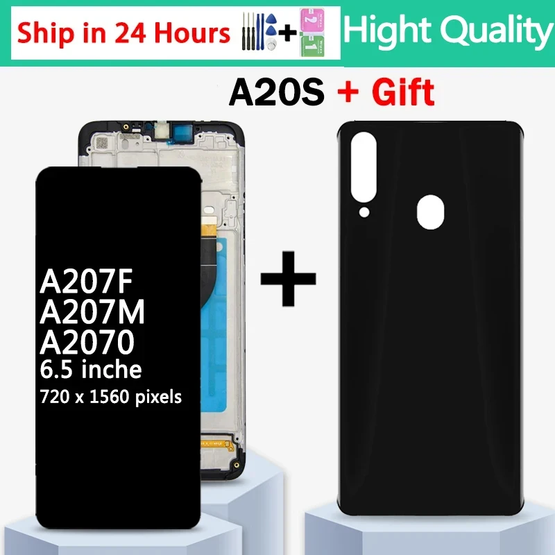 6.5 "Hight Quality Per Samsung A20S Lcd A207M A2070 Display Touch Screen Parti Di Ricambio Per Samsung A20S A207 Lcd