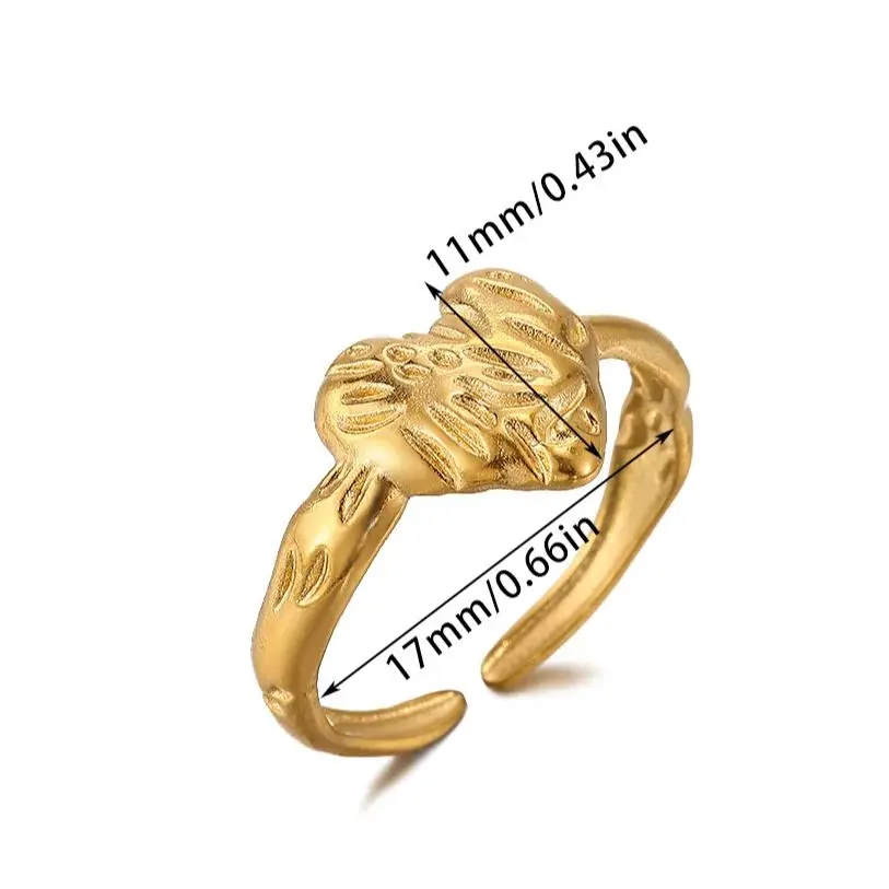 Jewelry Gold Stainless Steel Ring