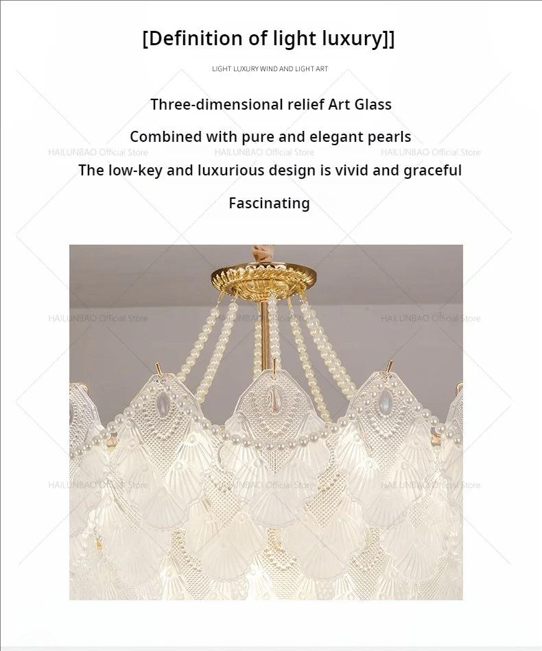 Description Picture 3 of item2024 New Crystal Chandelier Net Red French Cream Wind Light Luxury Master Bedroom High-End Rrestaurant Zhongshan Lamp Lighting