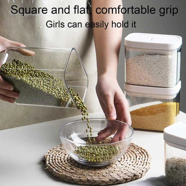 Dry Food Container Airtight Rice Storage Container for Kitchen Cabinet  Sugar - AliExpress