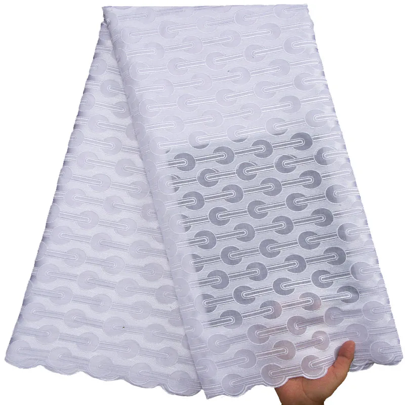 

Белое полированное кружево, швейцарское кружево для мужчин, женщин, мужчин, вуаль, ткани, хлопковые нигерийские кружевные ткани 5 ярдов, Африканское кружево с вышивкой S3118