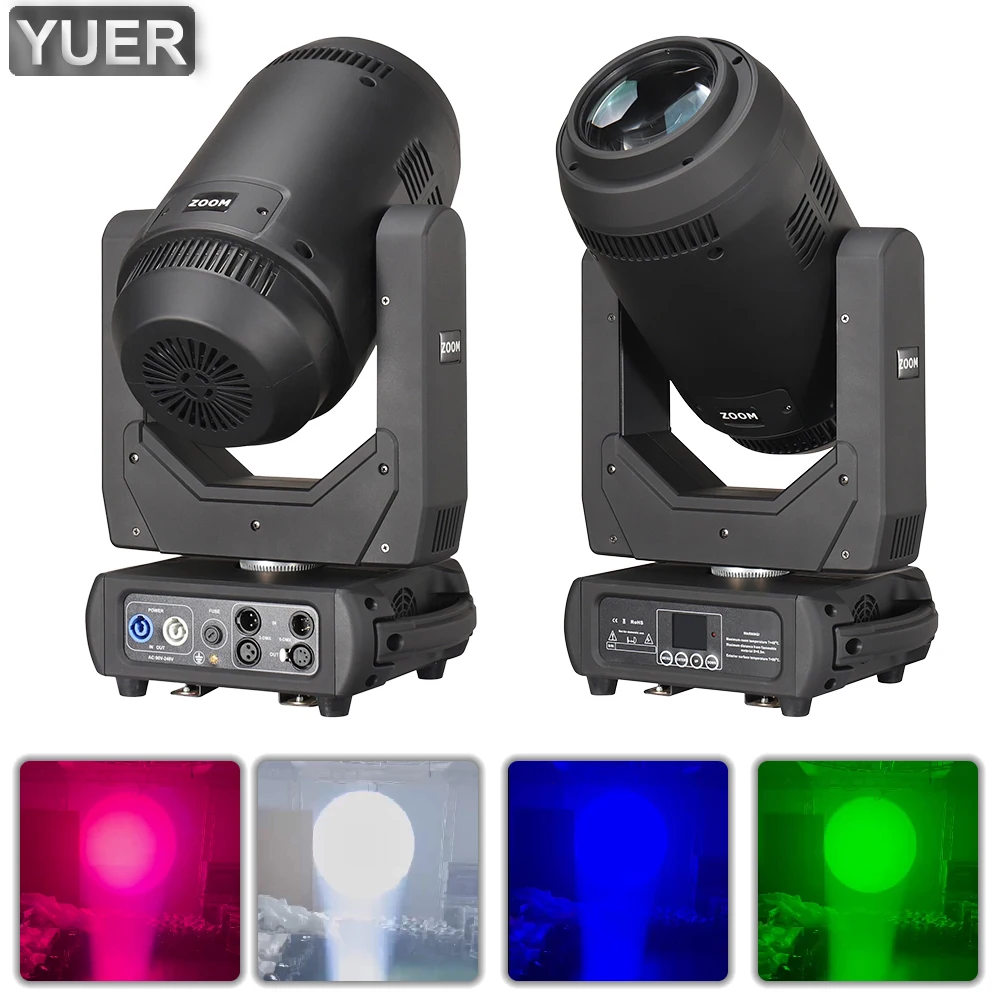 350W Spot Zoom Moving Head Light CMY RDM DMX512 20CH Atomization Strobe Effect Stage Light DJ Disco Wedding Music Party Bar Club