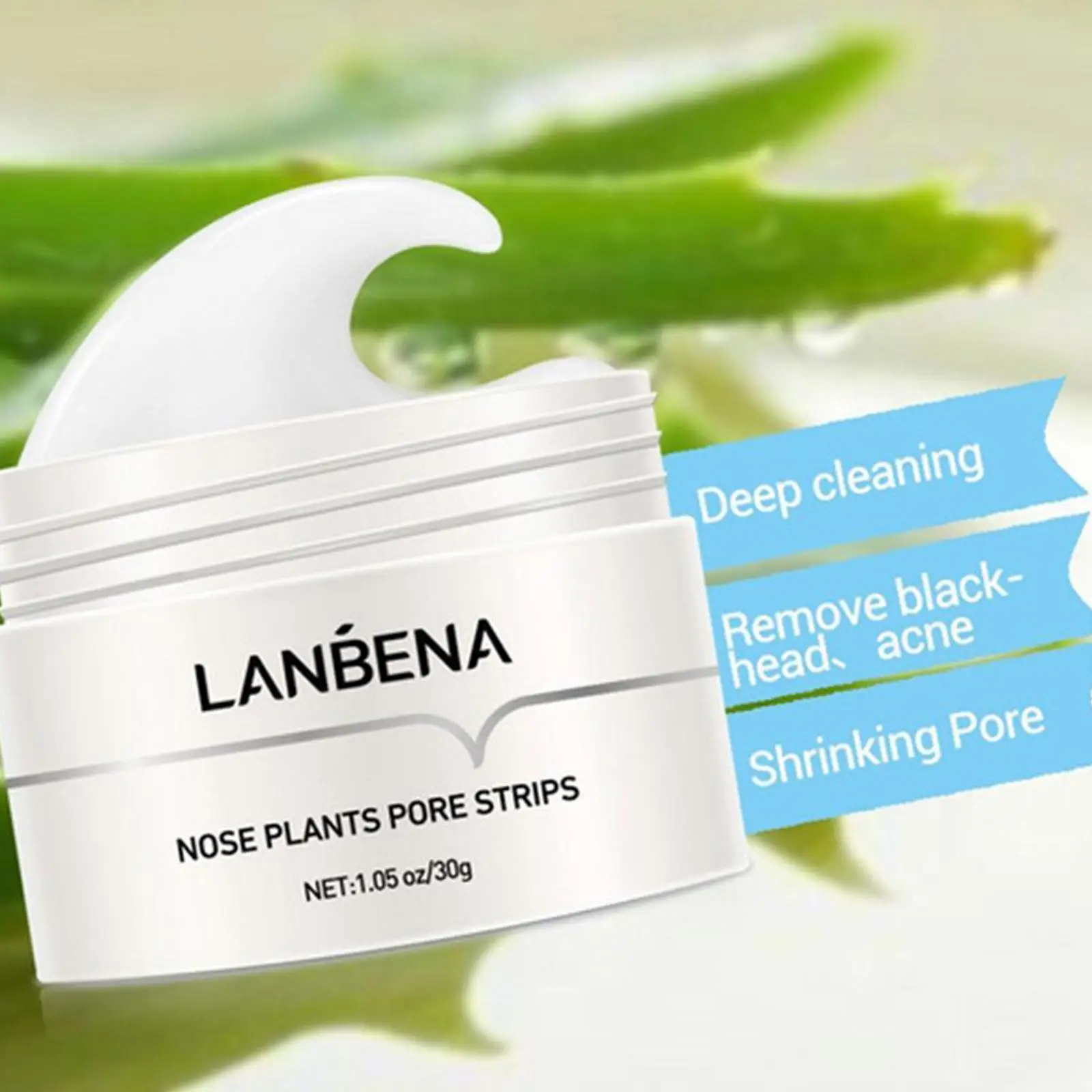 LANBENA-Dissolvant de points noirs, masque antarctique, bande de pores,  masque noir, peeling, traitement de l'acné, nettoyage en profondeur, soins  de