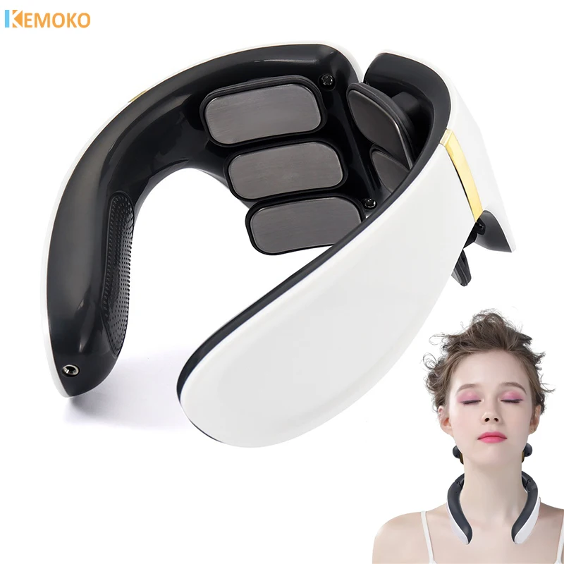 Massaggiatore Per Il Collo A 6 Teste Tens Pulse Neck Massager Riscaldamento Sollievo Dal Dolore Deep Tissue Trigger Point Massaggio Spalla Cervicale R