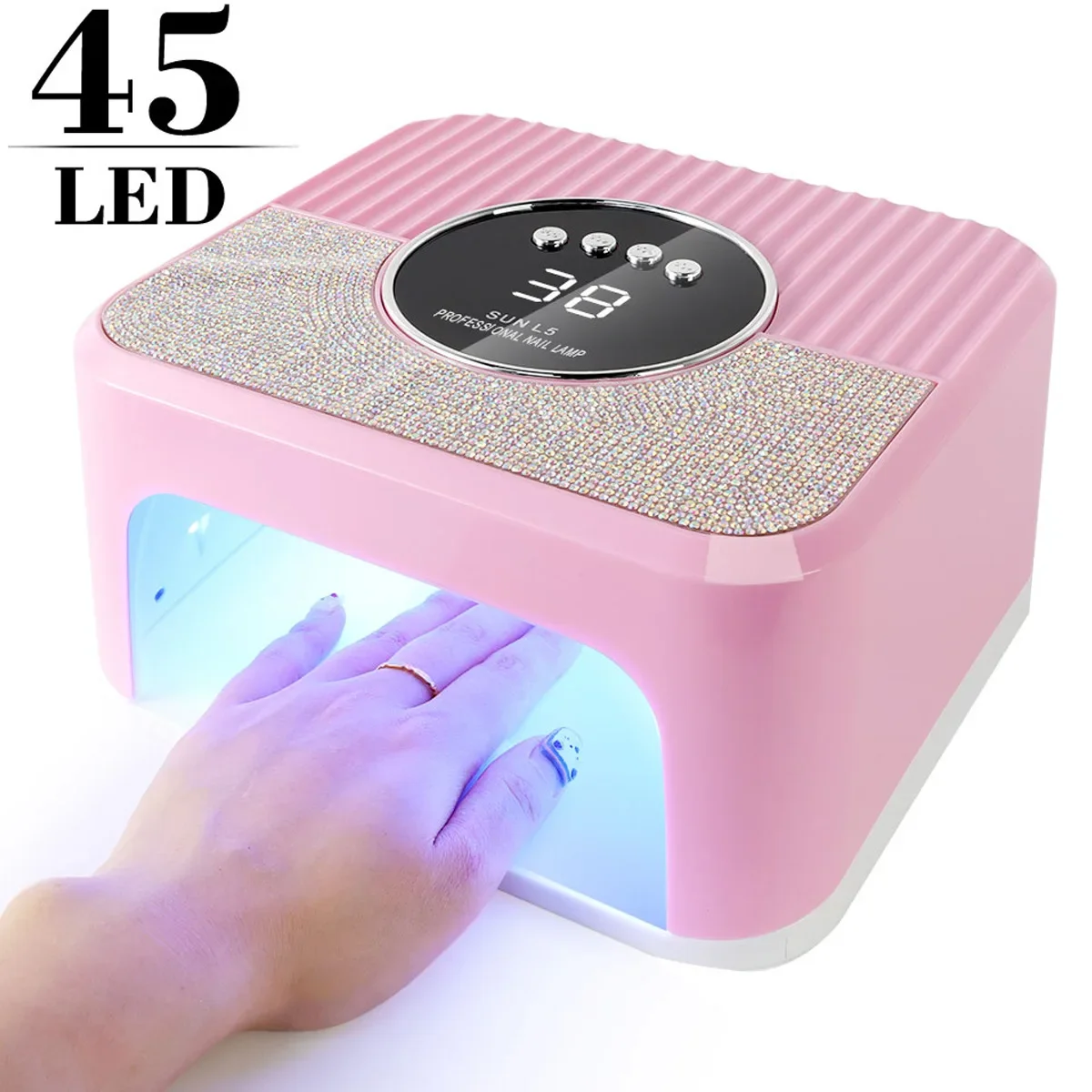 sunL5 260W Professional Nail Dryer 45 eds Nail Dryer UV Lamp for Curing All Gel Nail Polish Motion Sensing Manicure Pedicure ﻿ 2