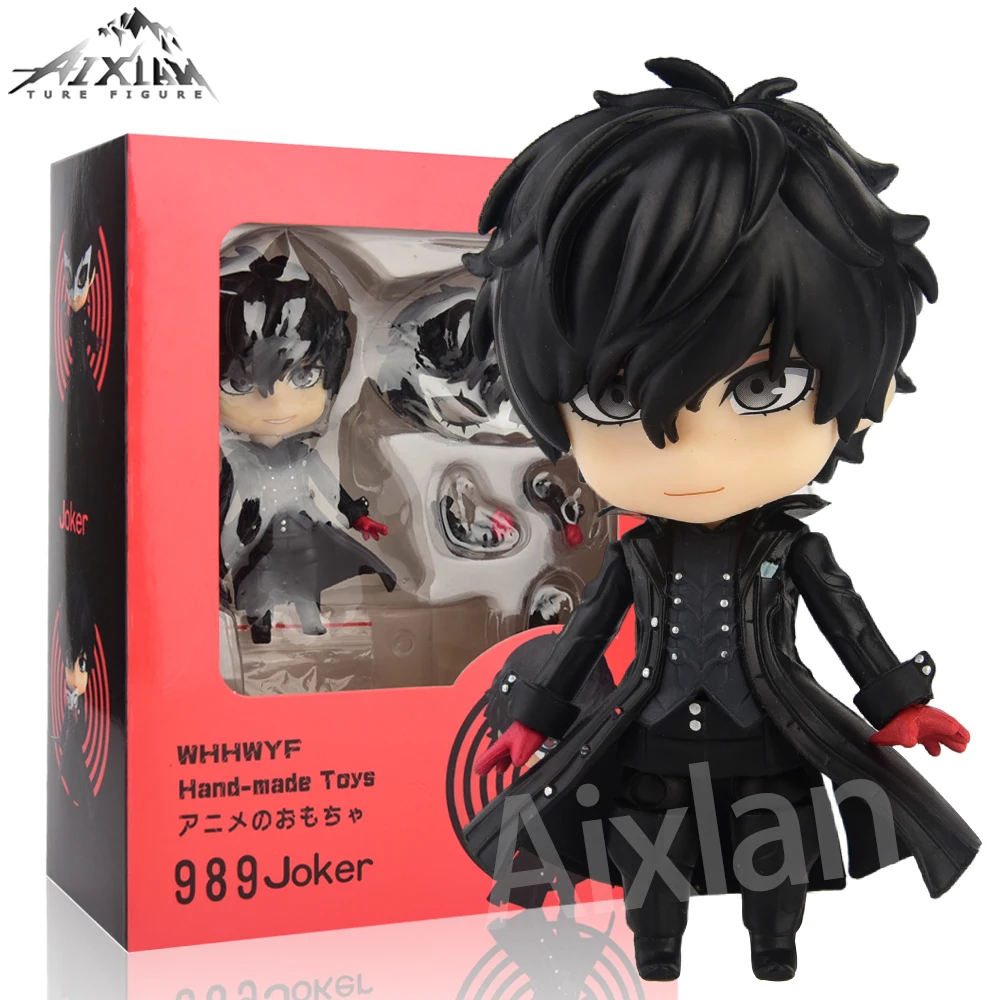 10Cm Megami Tensei Persona 5 Joker Amamiya Ren Anime Figure Q Versione 989 # Ren Amamiya Action Figure Collection Modello Giocattolo Regalo