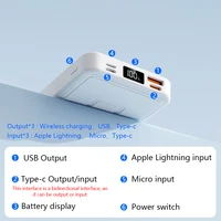 Powerbank 10000mAh Wireless PD15W / PD22.5W Bracket design Power bank Fast charge For Magsafe power bank For Power bank iphone 2