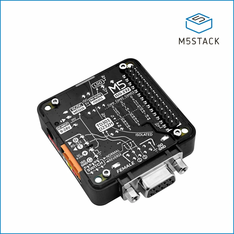 Módulo Oficial 13.2 de M5stack Rs232 com Conector Fêmea Db9
