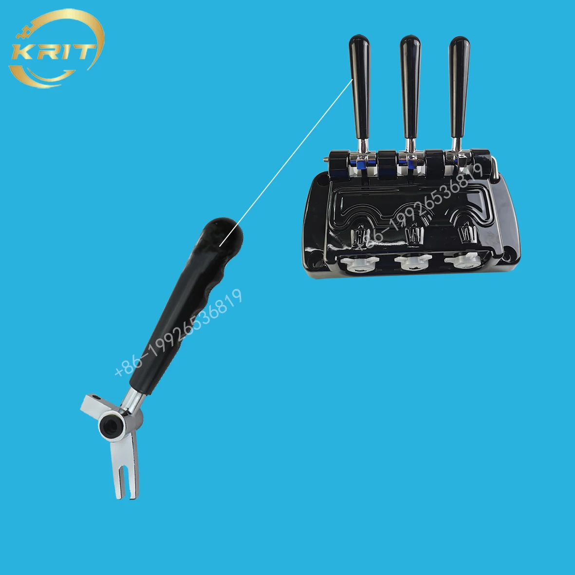 3 PCS Pushing Handle YIKAFU YKF And Match Many Other Brand Ice Cream Machines Hand Shank Replacment ice cream machine parts