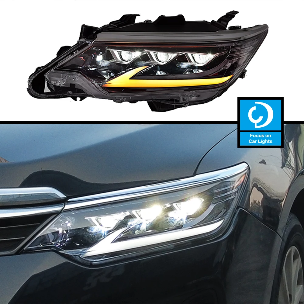 CarFrontHeadlightForToyotaCamryLED20152017HeadLampStylingDynamicTurnSignalLens
