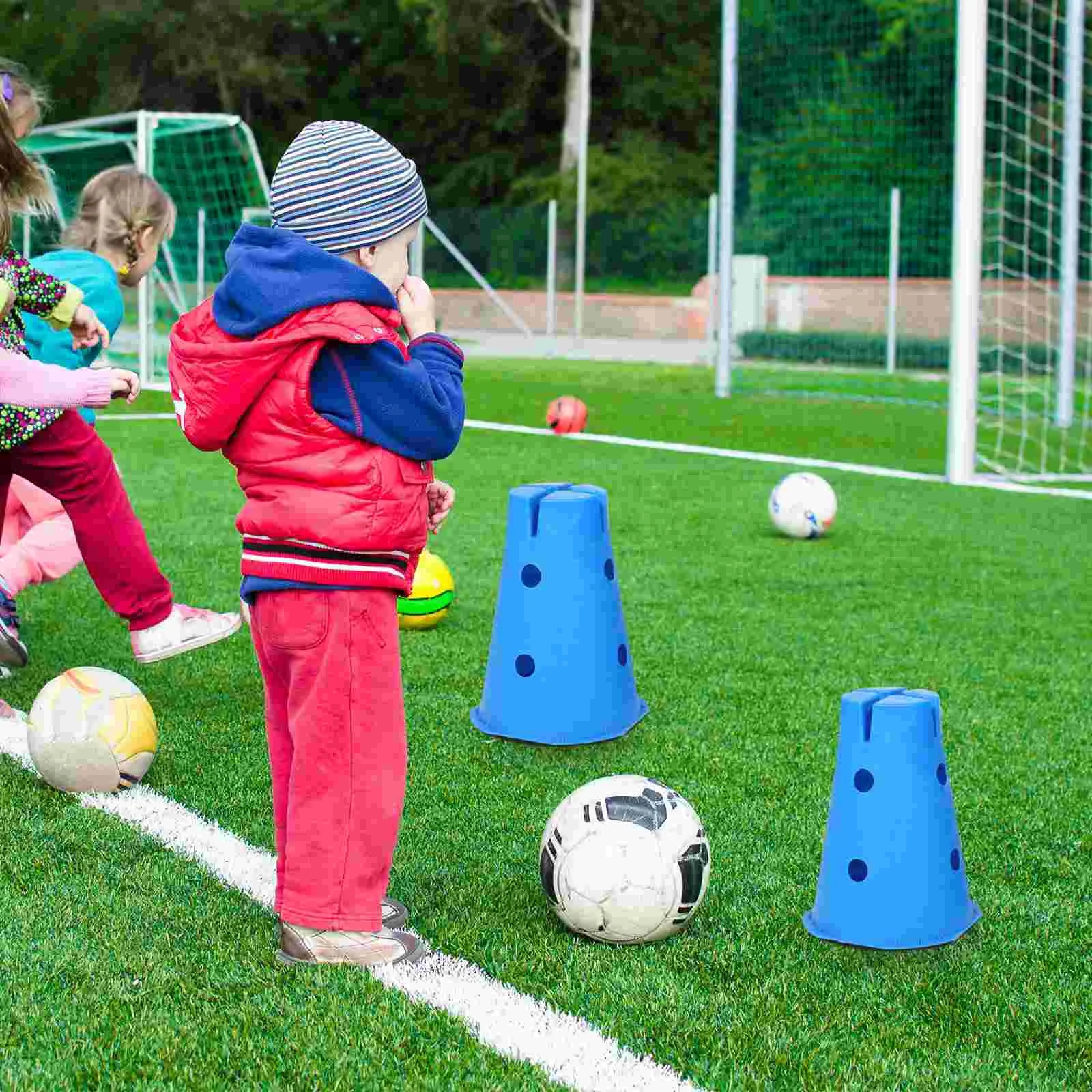 2 Pcs Small Hurdles Basketball Marker Cones Kids Football Equipment Sports Training Supplies Soccer Cone Foot Training Hoops