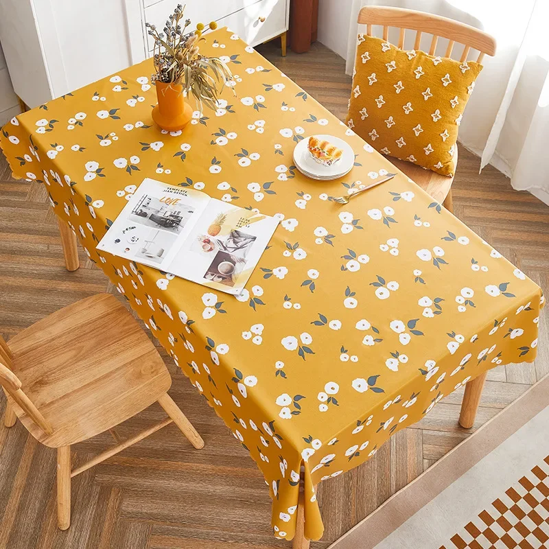 

PVC Tablecloth Lace PVC table cloth Waterproof Oilproof Kitchen Dining table cover for rectangular table