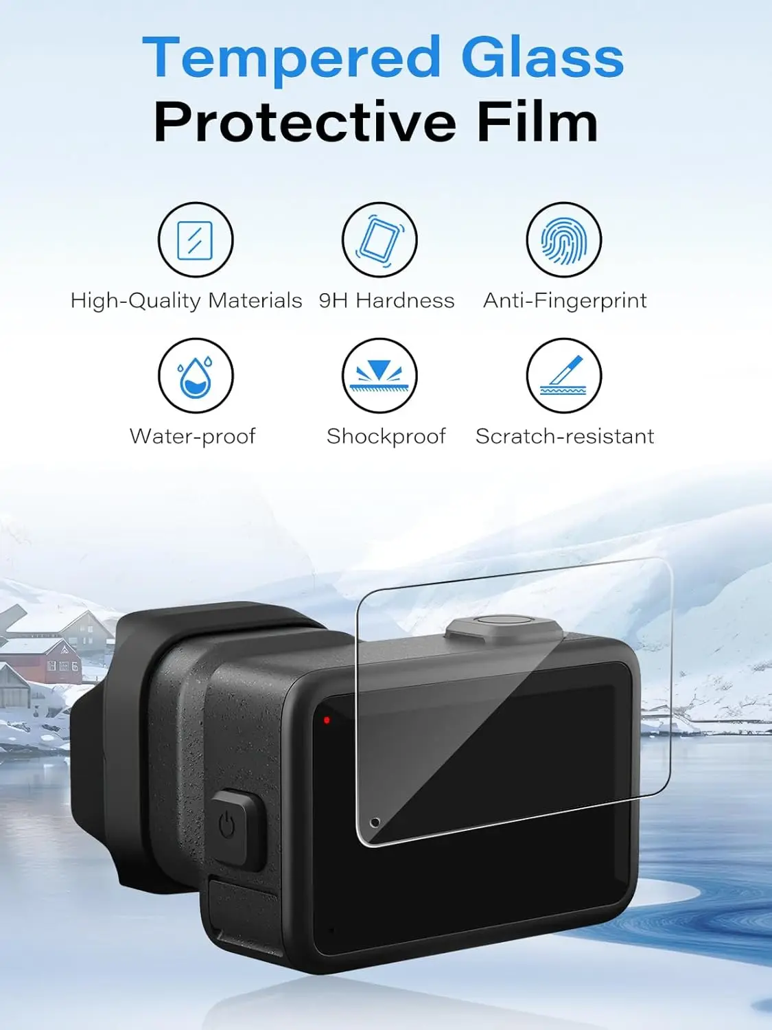 Ultra HD Anti-Scratch Screen & Lens Protector with HD Clarity Tempered Glass